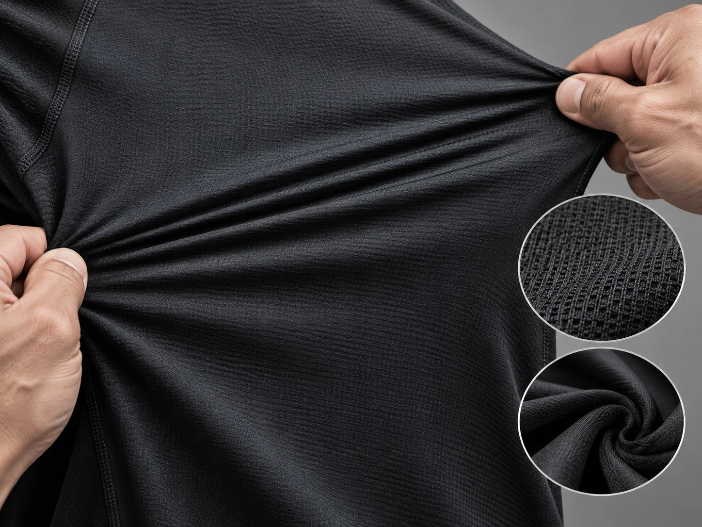 Performance fabric options for men's activewear