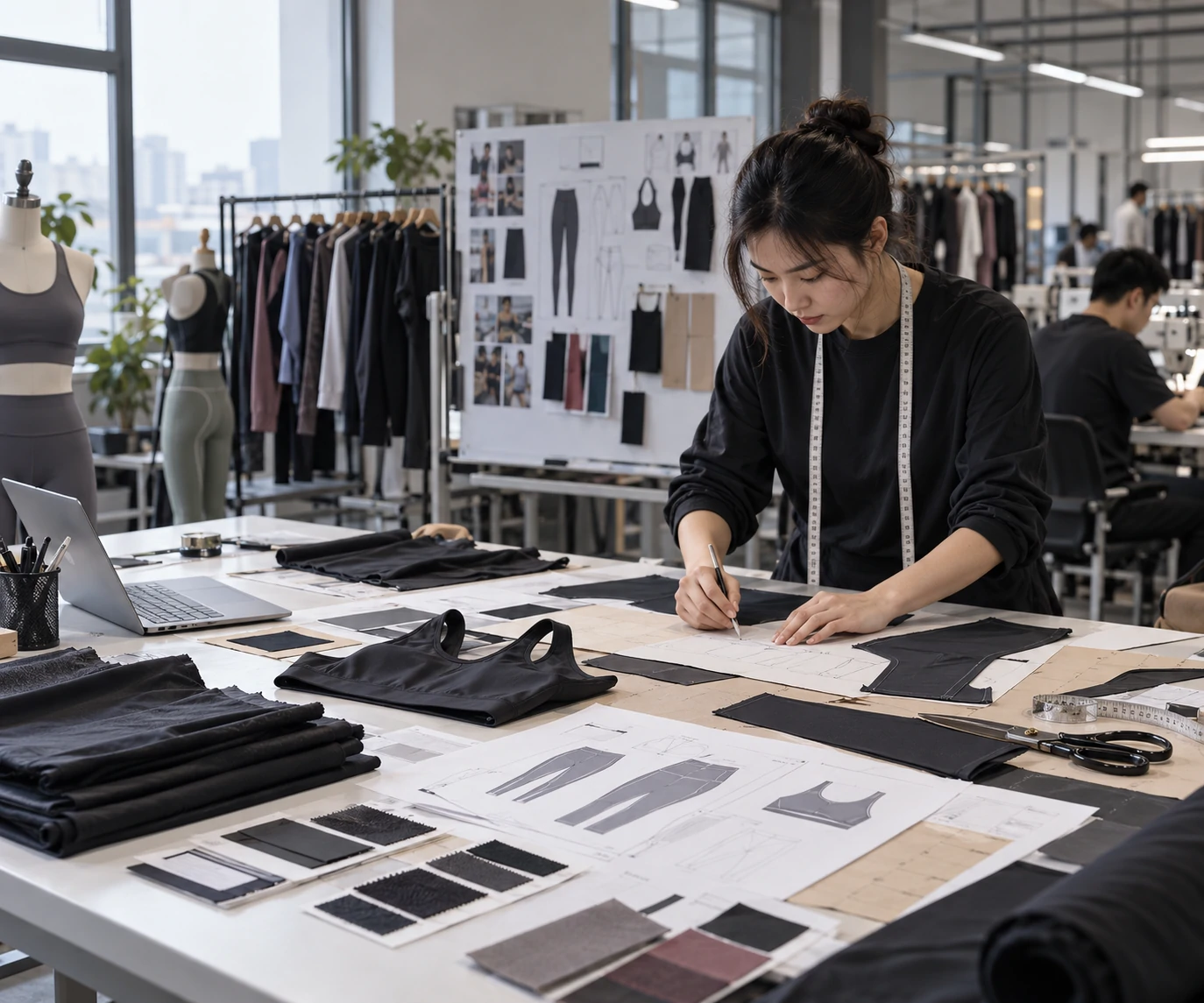 Activewear product development and garment manufacturing at Bless Gymwear