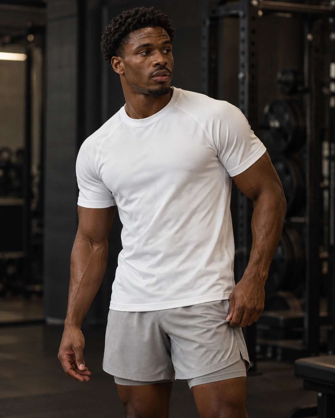 Men's performance training T-shirt for custom activewear development