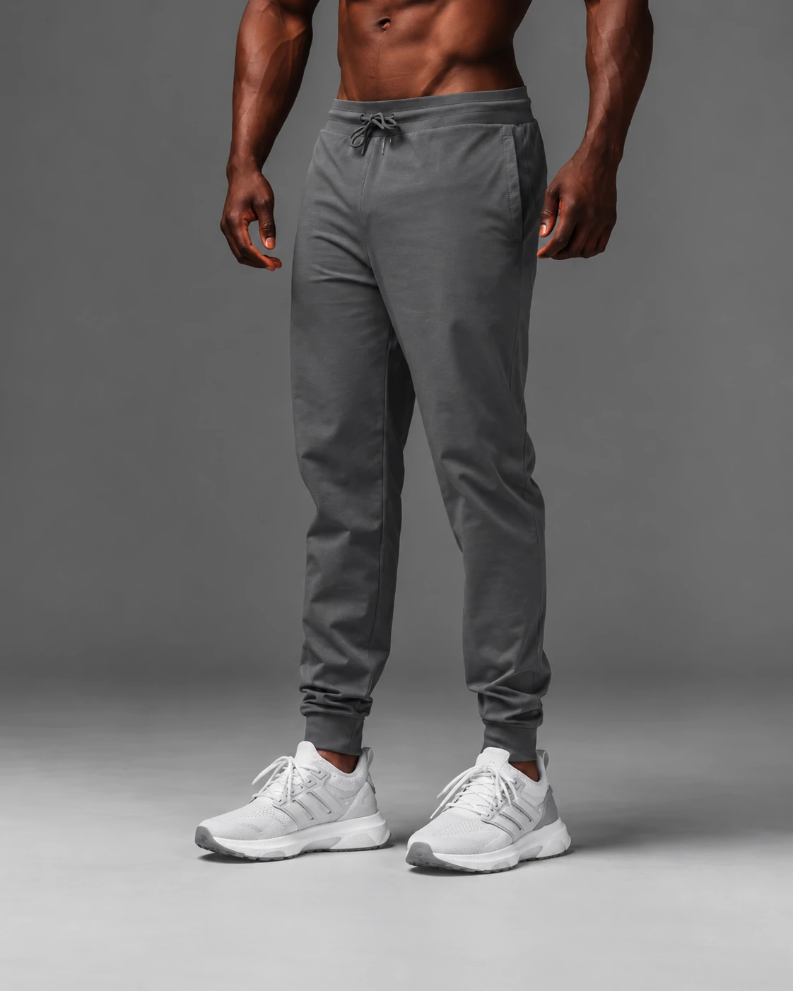 Men's custom performance joggers with athletic tapered fit
